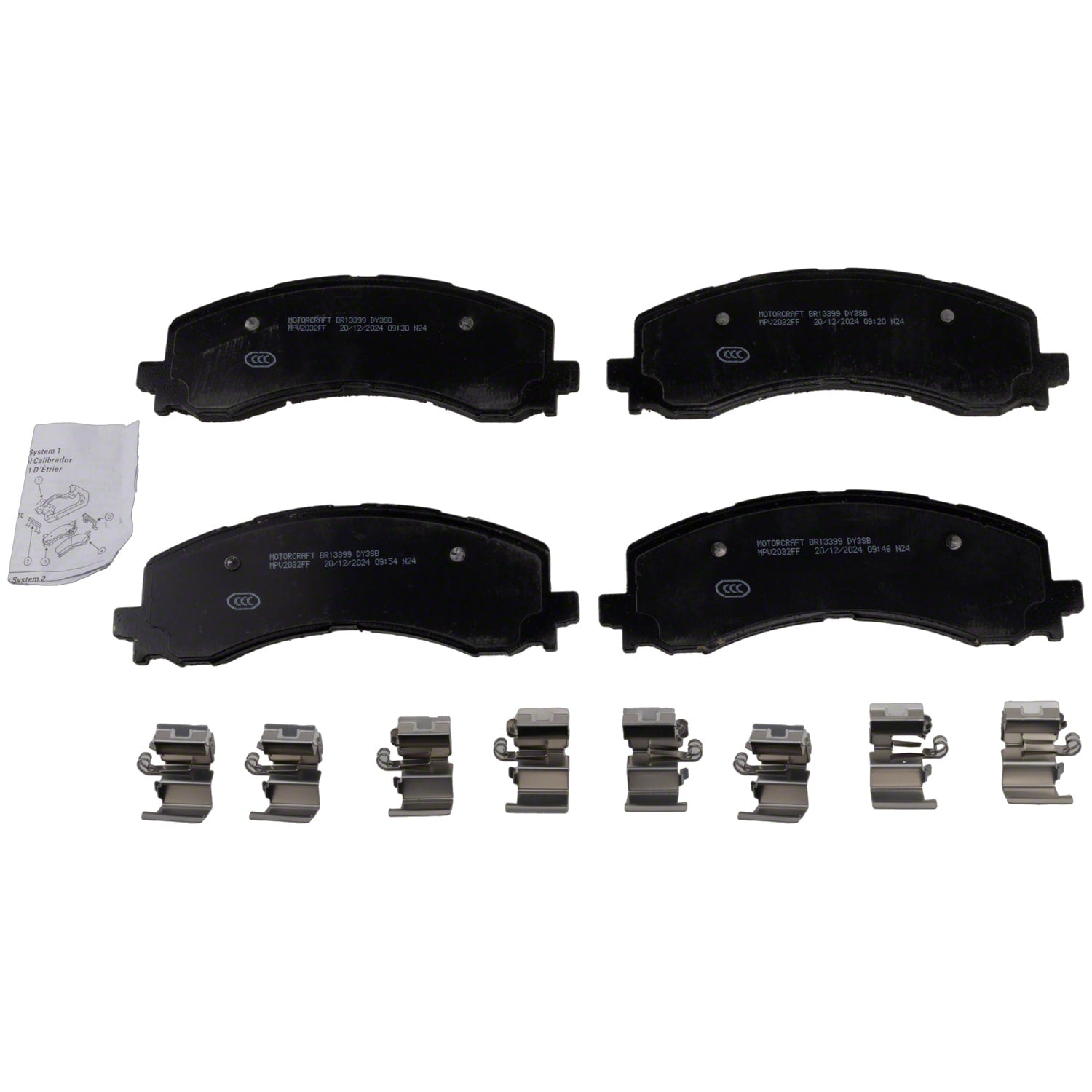 Disc Brake Pad Set Kit Lining - Front 3.0L - BR13399