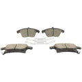 Disc Brake Pad Set Kit Lining - Front (AT) - BR1653A
