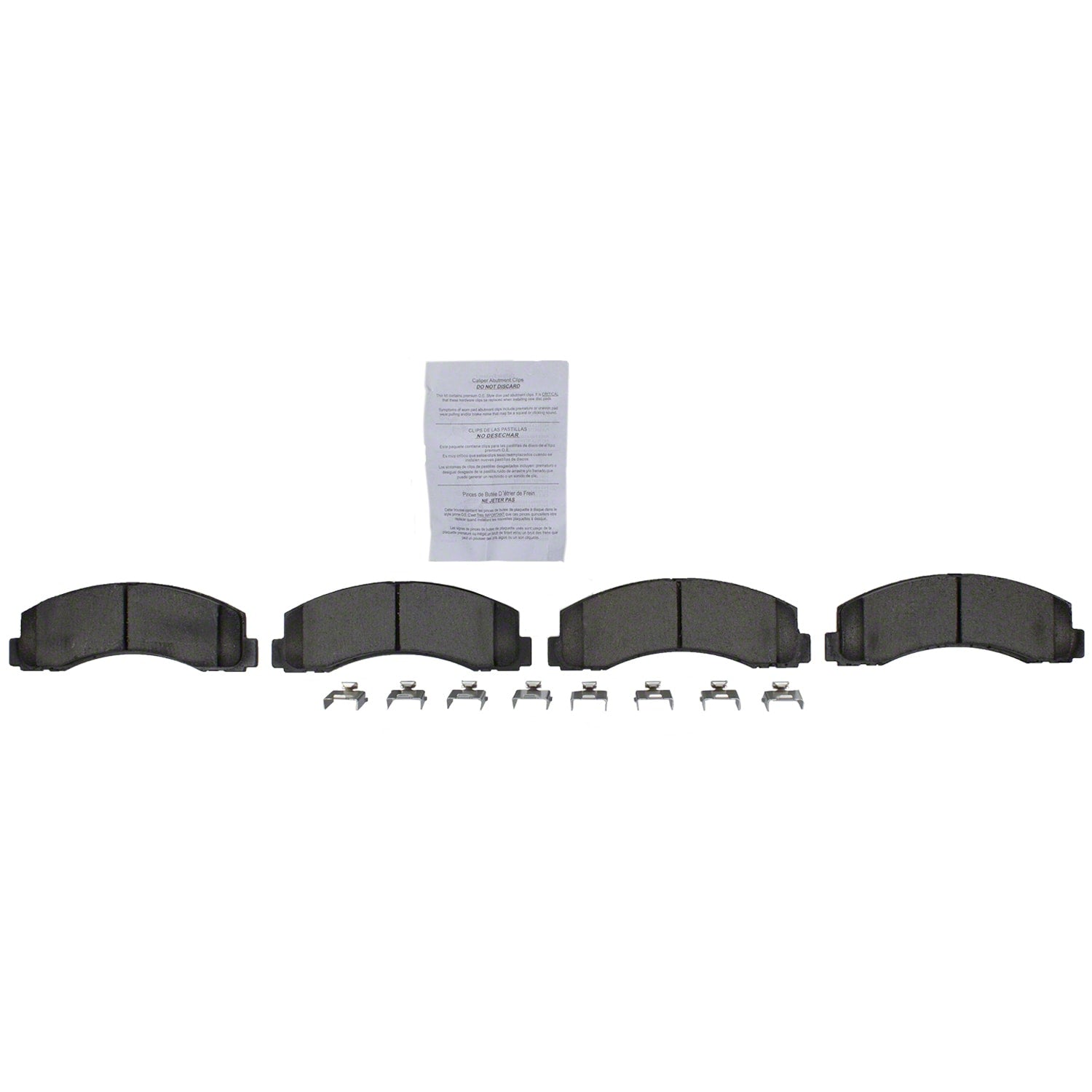 Disc Brake Pad Set Kit Lining - Front - BR2087A