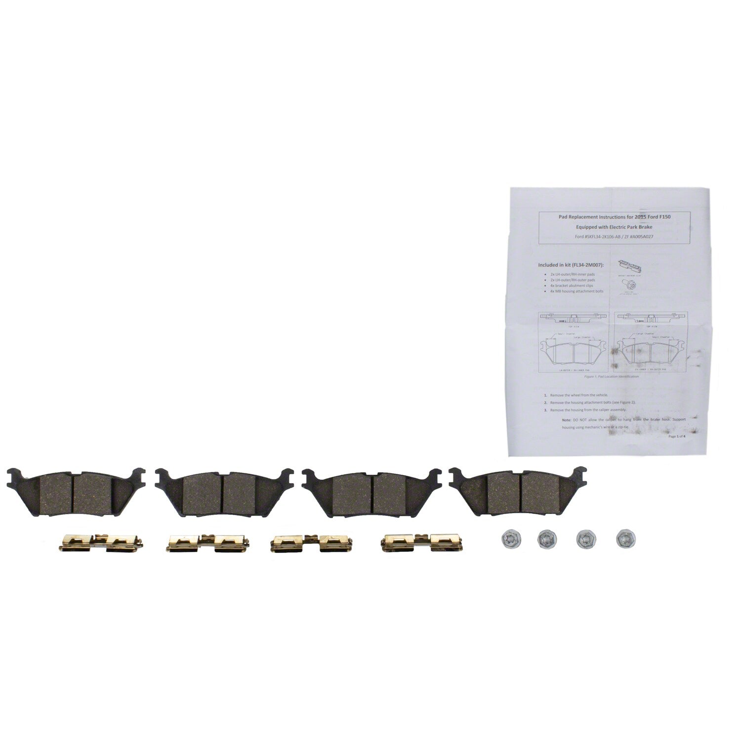 Disc Brake Pad Set - Rear - BRF1966