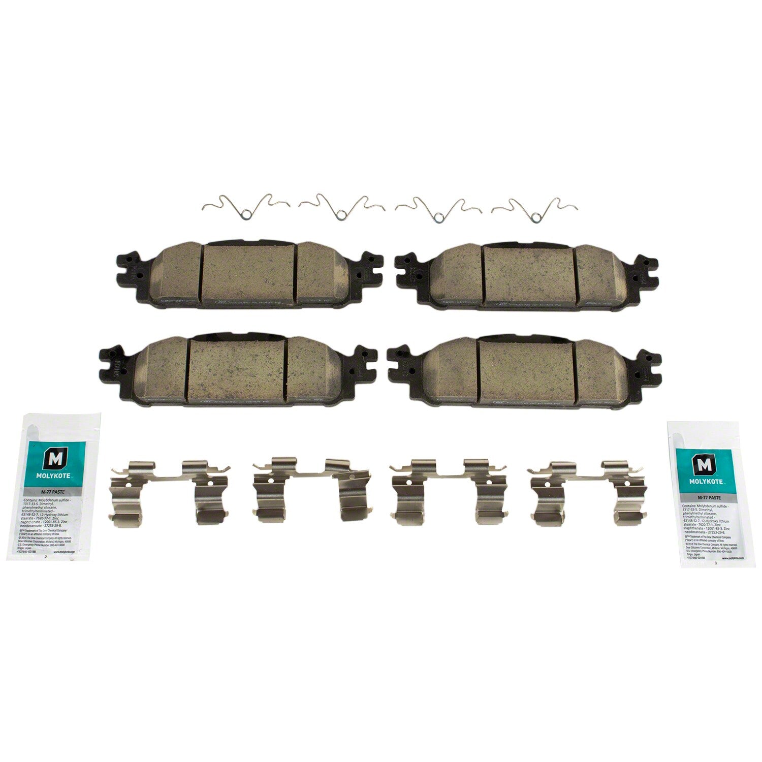 Disc Brake Pad Set Kit Lining - Front - BRF1970