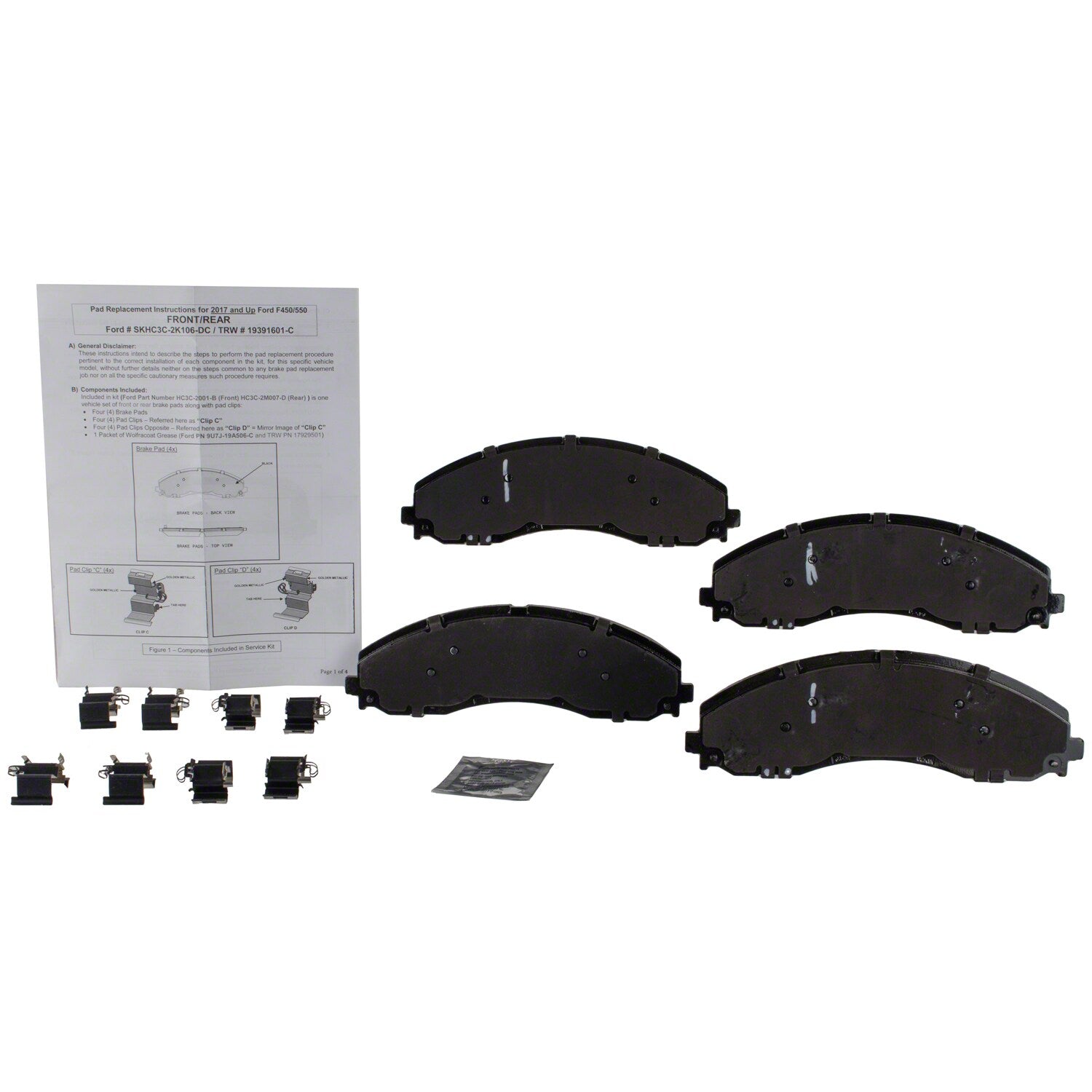 Disc Brake Pad Set - Rear - BRF1976