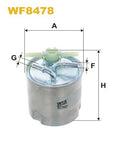 WIX WF8478 Fuel Filter