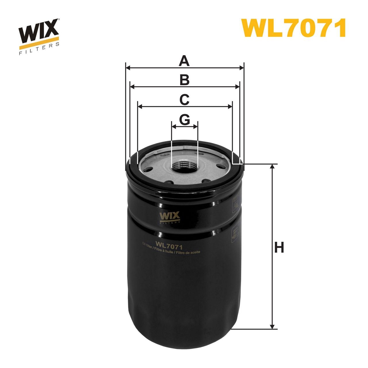 WIX WL7071 Oil Filter