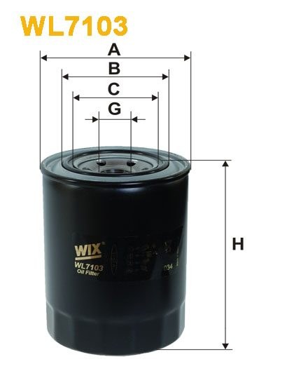 WIX WL7103 Oil Filter