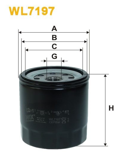 WIX WL7197 Oil Filter