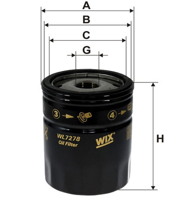 WIX WL7278 Oil Filter